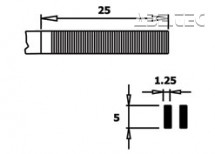 Úchopovej kliešte PN 5007 D, ploché, ESD