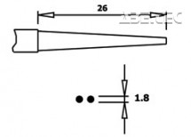 Úchopovej kliešte PN 5025 D, okrúhle, ESD