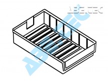 Zásobník L-02, 175 x 138 x 37 mm, transparentný
