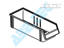 Stohovací zásobník 1950-1, 500 x 186 x 182 mm, transparentný