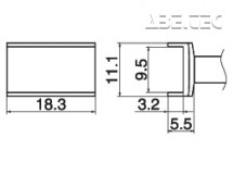 Odpájací Tunnel 9,5x18,3 T15-1003