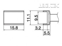 Odpájací tunel 9,5x15,8 T15-1004