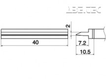 Spájkovací hrot Spatula 40 T15-1406