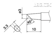 Spájkovací hrot T15-BC3-3BC