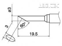 Spájkovací hrot T15-CF3 -3C