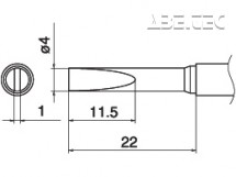 Spájkovací hrot T15-DL4-4D Long