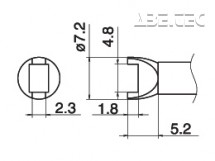 Odpájací hrot T15-R48 -4,8R