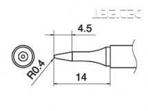 Spájkovací hrot T15-SBSO4 -0,4BS