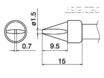 Spájkovací hrot T15-XD15 -1,5XD