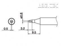 Spájkovací hrot T17-D08