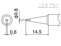 Spájkovací hrot T18-D08