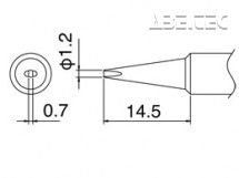 Spájkovací hrot T18-D12