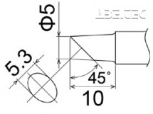 Spájkovací hrot T22-C5