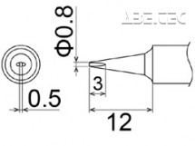 Spájkovací hrot T22-D08