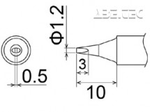 Spájkovací hrot T22-D12