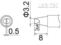 Spájkovací hrot T22-D32