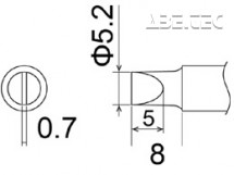 Spájkovacie hroty T22-D52