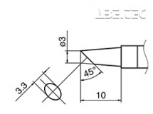 Spájkovací hrot HAKKO T36-BC3/3BC