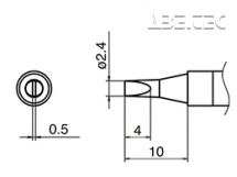 Spájkovací hrot HAKKO T36-D24/2.4D