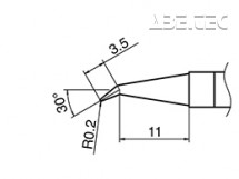 Spájkovací hrot HAKKO T36-J02/0.2J