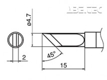 Spájkovací hrot HAKKO T36-K/K