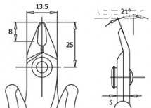 Strihacie kliešte TR 25 L D, ESD