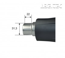 Teplovzdušná pištoľ HAKKO FV-310, 1000W