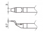 Hakko - Spájkovacie hroty HAKKO T51-L3 CHIP, 2ks/bal