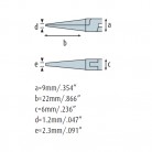 Úchopové kliešte ploché SMD 4225HS22 hladké