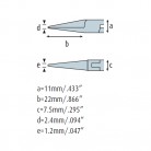 Úchopové kliešte okrúhle 4332HS12 silné, zúbkované