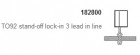 Iteco Trading S.r.l. - Lisovacia sada pre SUPERCUT/TS1 "TO92, Stand-off / lock-in, 3 Lead in line"