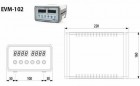 Monitorovací systém EVM-102 - nákres