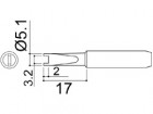 Hakko - Spájkovací hrot 900M-T-R