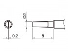 Hakko - Spájkovacie hroty HAKKO T52-L2, 2ks/bal