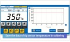 Špeciálny softvér automaticky zaznamenáva nastavenú teplotu a ďalšie parametre