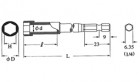 Bit nástrčný PHB (8x30l)-H10-(16)-100 magnetic