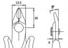 Strihacie kliešte ITR 30 58 D, ESD