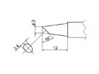 Hakko - Spájkovací hrot T20-BCF3
