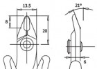 Strihacie kliešte TR 30 58 R D, ESD