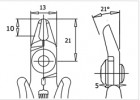 Strihacie kliešte TR 5000 R D, ESD