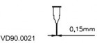 Dávkovacia ihla 0,15 mm VD90.0021, 50ks/bal
