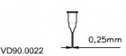 Dávkovacia ihla 0,25 mm VD90.0022, 50ks/bal