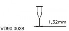 Dávkovacia ihla 1,32 mm VD90.0028, 50ks/bal